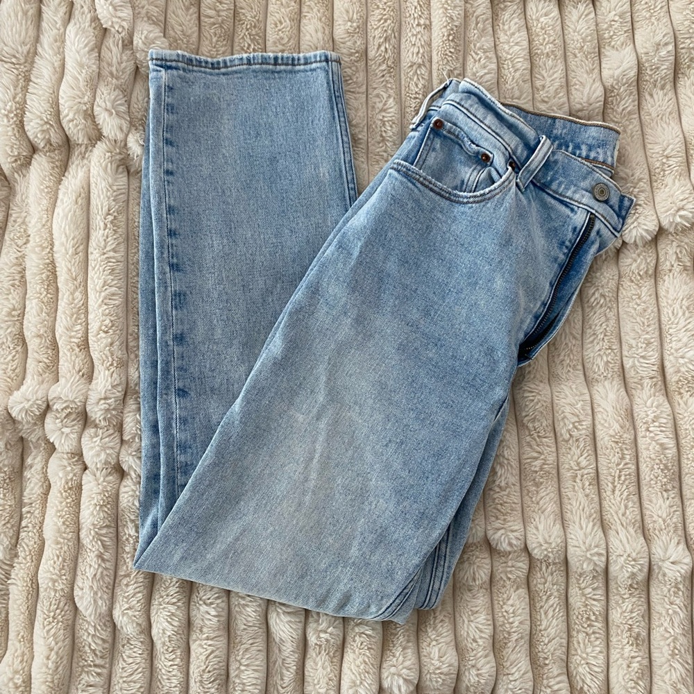 Ankle Straight Ultra High Rise Jeans